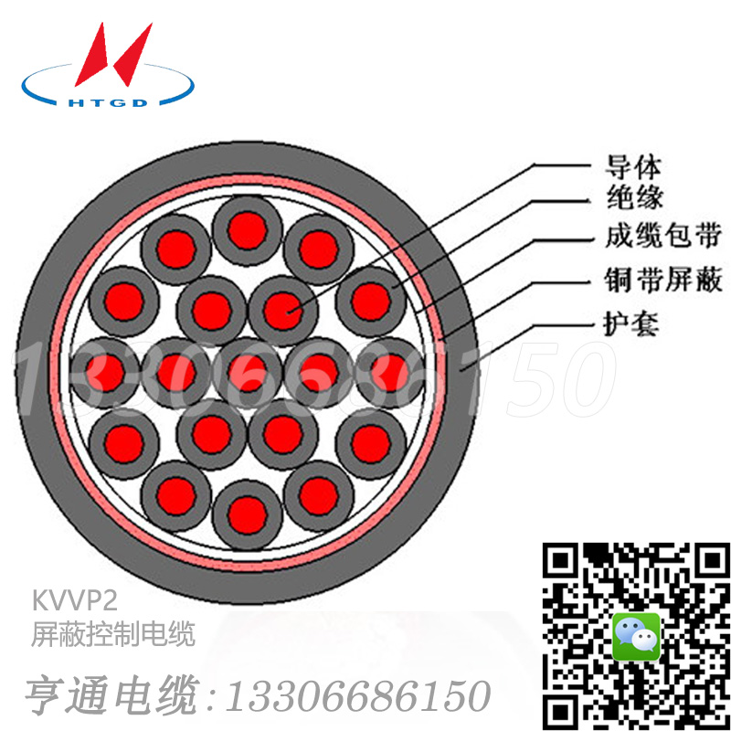 KVVP2 亨通屏蔽控制电缆