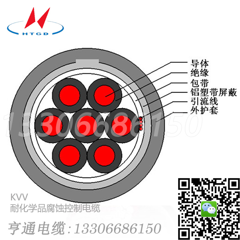 KVV 亨通耐化学品腐蚀控制电缆